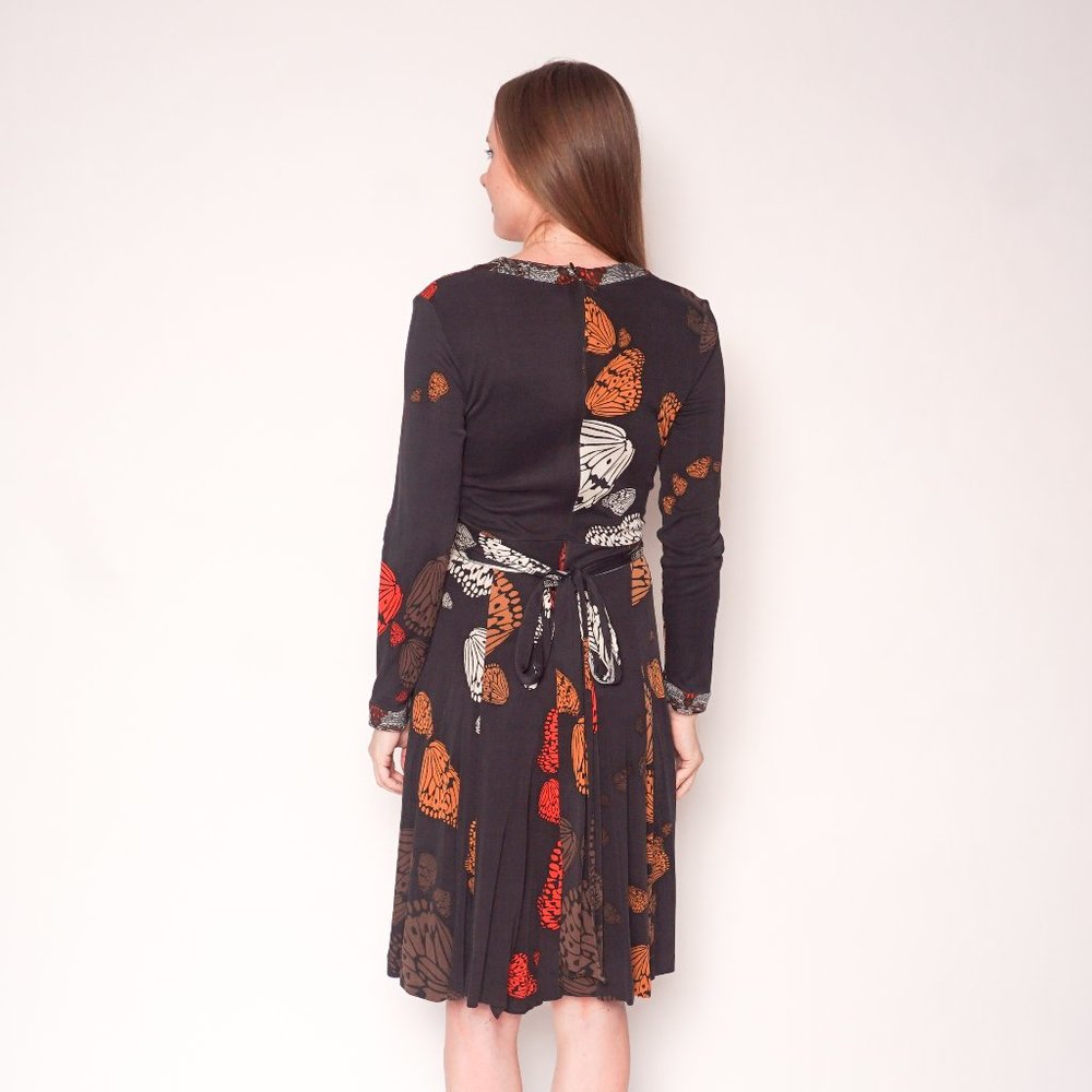 ISSA London Butterfly Wing Print Silk Dress - Picture 5 of 7